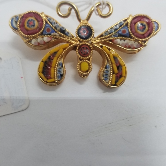 Butterfly Gem Brooch - Handcrafted - Picture 5 of 5